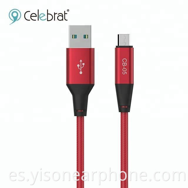 Cable de datos de carga CB-05M Cable de datos de súper velocidad Cable de datos USB de alta calidad Negro